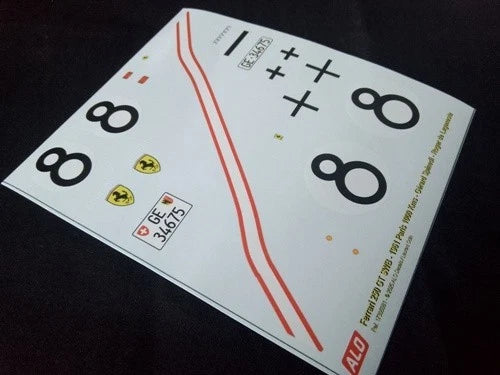 1961 PARIS 1000 KMS, MONTLHERY # 8 FERRARI 250 GT SWB GERARD SPINEDI/ROGER DE LAGENESTE 1:43, 1:32, 1:24, 1:18 DECALS