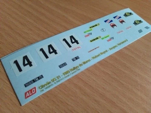 1969 MOROCCO RALLY #14 CITROËN DS COUPE BOB NEYRET/JACQUES TERRAMORSI 1:43 DECALS