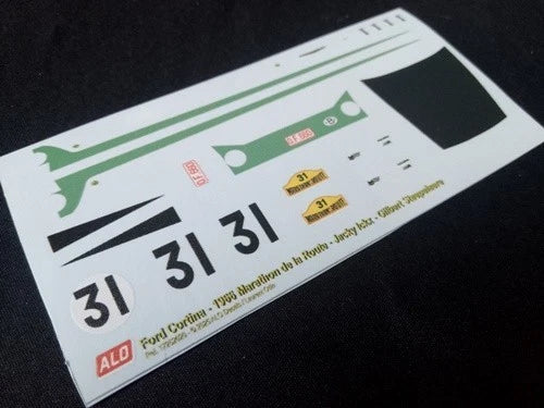 1966 MARATHON DE LA ROUTE #31 FORD CORTINA GILBERT STAEPELAERE/JACKY ICKX 1:43 DECALS